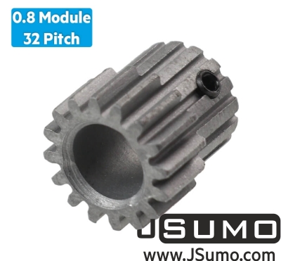 Jsumo - 0.8 Module (32 Pitch) 16T Pinion Gear - Ø8mm