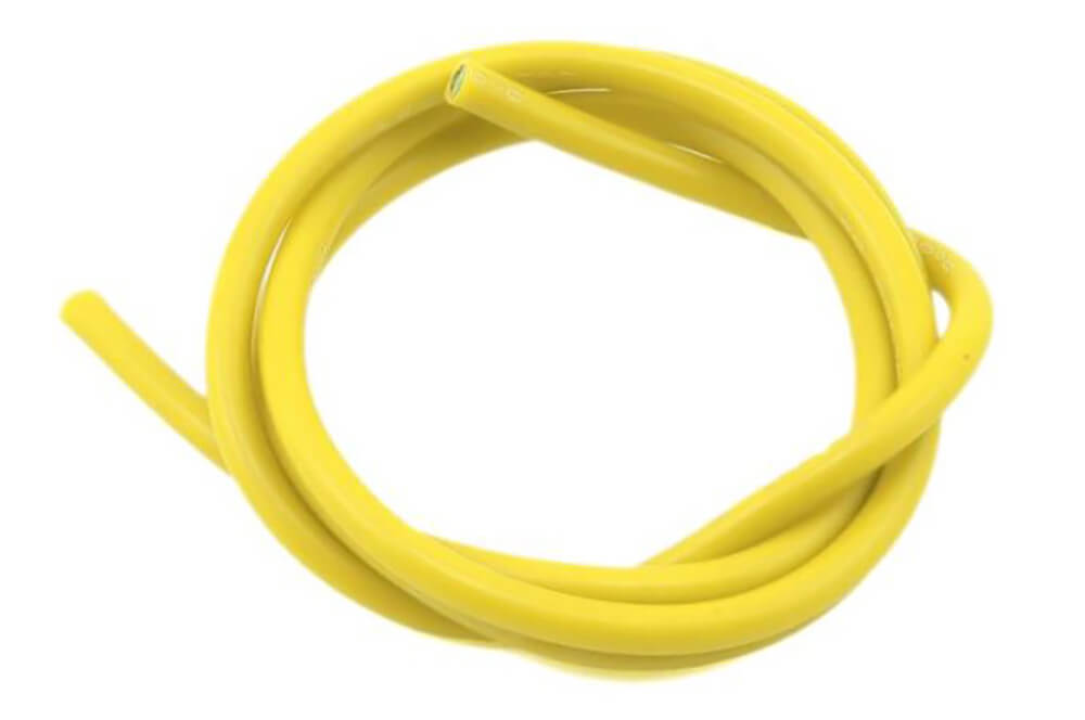 16 AWG Thick Multi Stranded Copper-Silicon Cable - Yellow 1 Meter Battery  Cables