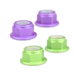  - CW/CCW Nut Set For MT2204-MT2205-RS2205 (4 Pcs) Purple-Green