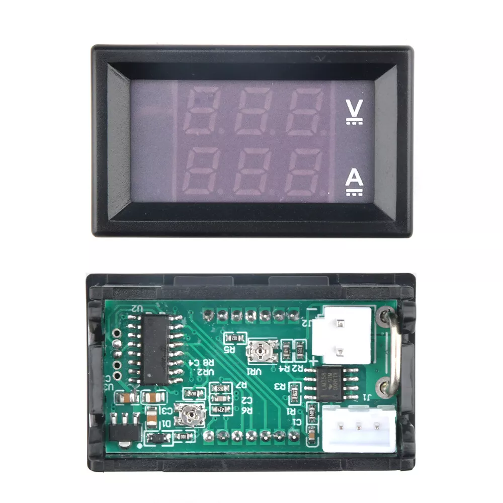 DC 0-100V 10A Digital Voltmeter Amperemeter - Thumbnail