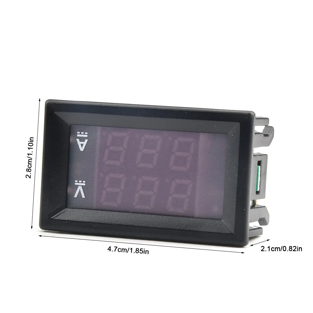 DC 0-100V 10A Digital Voltmeter Amperemeter - Thumbnail