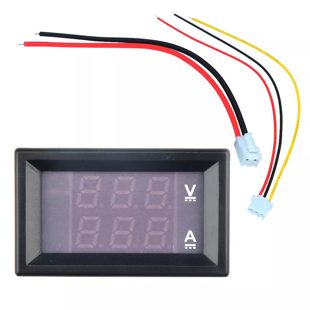 DC 0-100V 10A Digital Voltmeter Amperemeter - Thumbnail