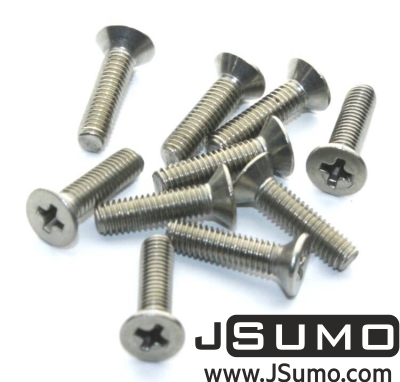 Jsumo - M3 Countersunk Bolt 20mm(10 Pcs Pack)