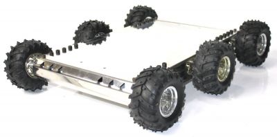 Mobile Explorer Robot 6WD (Mechanical Kit & No Electronics) Price 