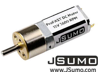 Jsumo - ProFast 12V 3600RPM Fast Gearmotor