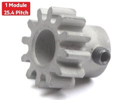 Jsumo - Steel Motor Pinion Gear (1 Module - 12 Tooth)