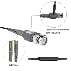 Universal P6100 Oscilloscope Clip Probes 100MHz 1X 10X with Adapter - Thumbnail