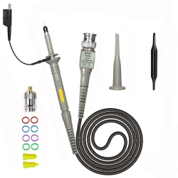 Universal P6100 Oscilloscope Clip Probes 100MHz 1X 10X with Adapter - Thumbnail